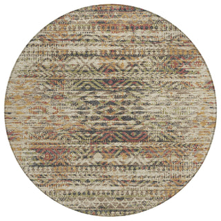 Piper Looms Chantille Moroccan ACN1997 Beige Machine Washable Area Rug Round Main Image