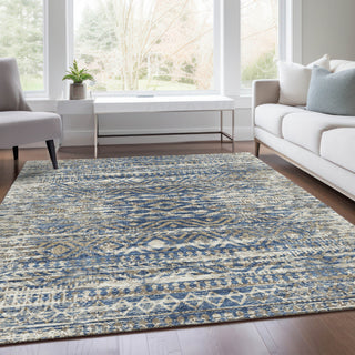 Piper Looms Chantille Moroccan ACN1997 Blue Machine Washable Area Rug Lifestyle Image Feature