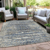 Piper Looms Chantille Moroccan ACN1997 Blue Machine Washable Area Rug Outdoor Lifestyle Image Feature