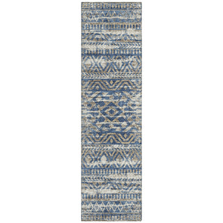Piper Looms Chantille Moroccan ACN1997 Blue Machine Washable Area Rug Runner Main Image