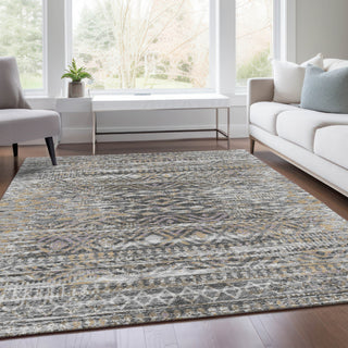 Piper Looms Chantille Moroccan ACN1997 Gray Machine Washable Area Rug Lifestyle Image Feature