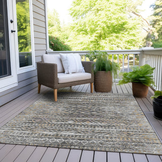 Piper Looms Chantille Moroccan ACN1997 Gray Machine Washable Area Rug Outdoor Lifestyle Image Feature