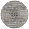Piper Looms Chantille Moroccan ACN1997 Gray Machine Washable Area Rug Round Main Image