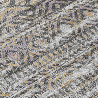 Piper Looms Chantille Moroccan ACN1997 Gray Machine Washable Area Rug Swatch Image