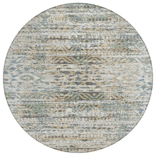 Piper Looms Chantille Moroccan ACN1997 Ivory Machine Washable Area Rug Round Main Image