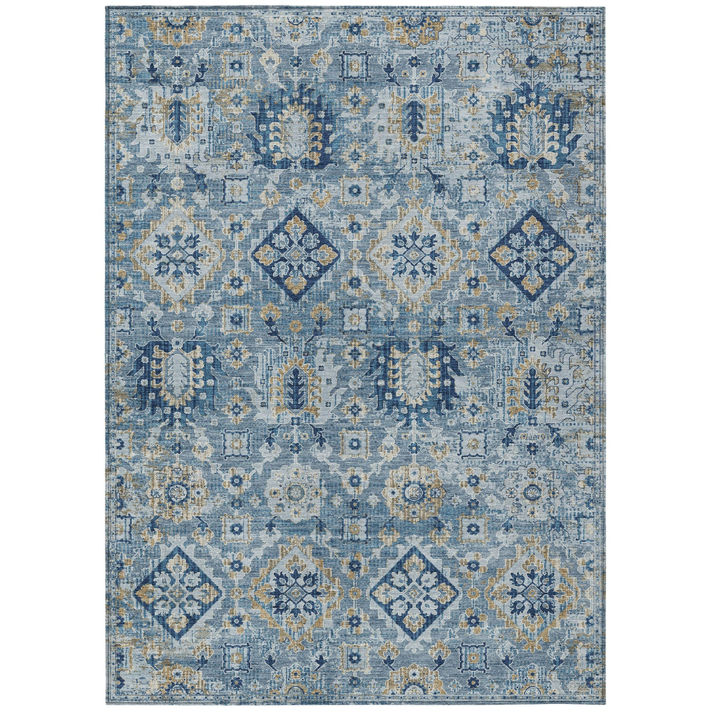 Piper Looms Chantille Global ACN1998 Denim Machine Washable Area Rug main image
