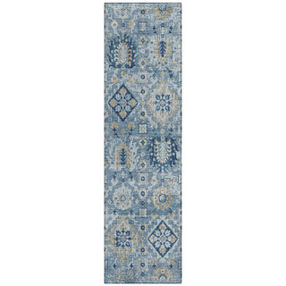 Piper Looms Chantille Global ACN1998 Denim Machine Washable Area Rug Runner Main Image