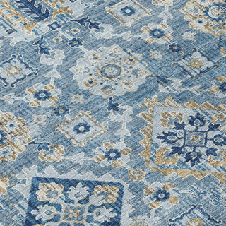 Piper Looms Chantille Global ACN1998 Denim Machine Washable Area Rug Swatch Image