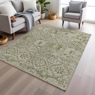 Piper Looms Chantille Global ACN1998 Fern Machine Washable Area Rug Lifestyle Image Feature