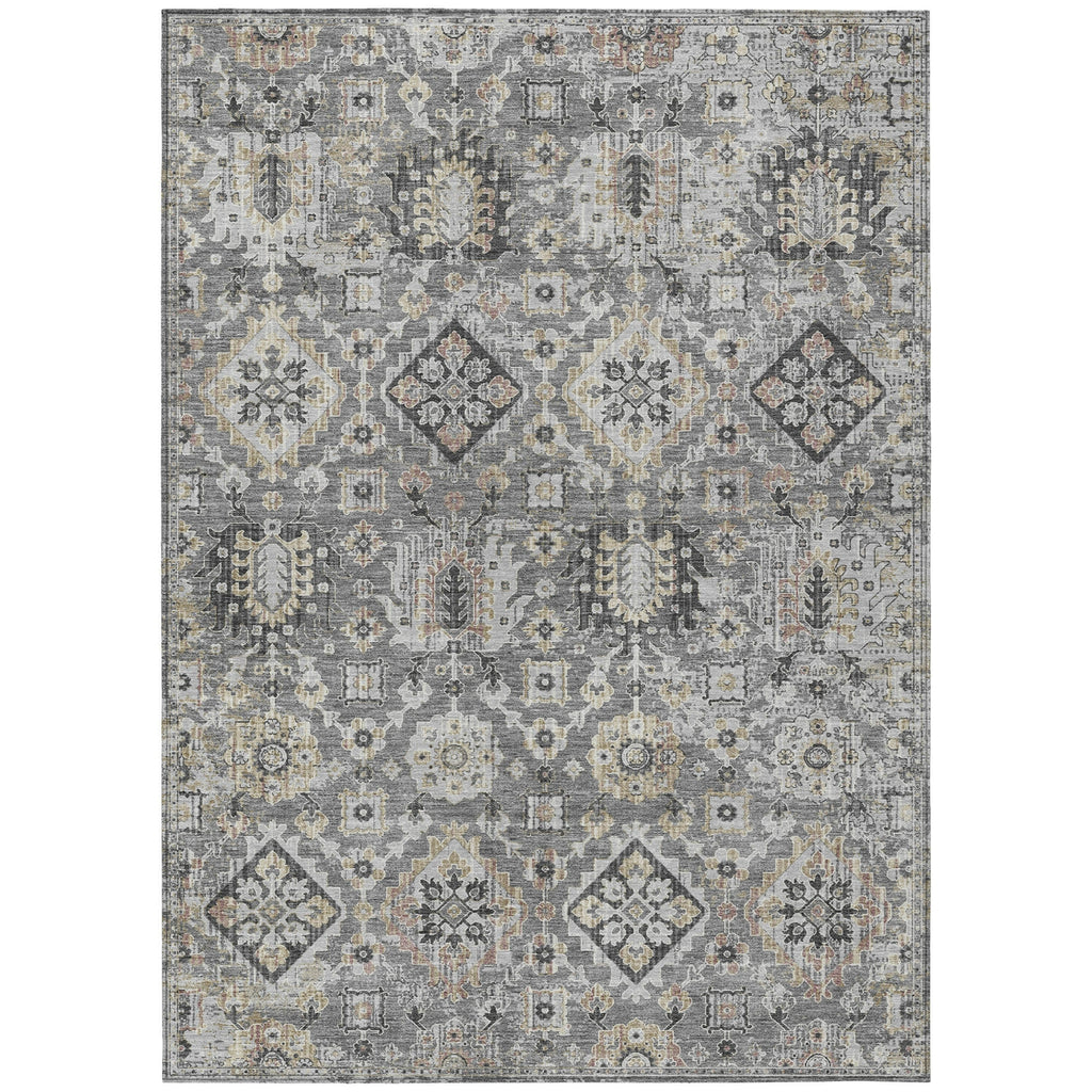 Piper Looms Chantille Global ACN1998 Gray Machine Washable Area Rug main image
