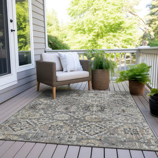 Piper Looms Chantille Global ACN1998 Gray Machine Washable Area Rug Outdoor Lifestyle Image Feature