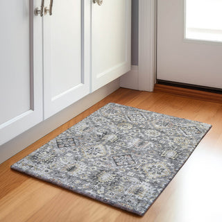 Piper Looms Chantille Global ACN1998 Gray Machine Washable Area Rug Scatter Lifestyle Image Feature