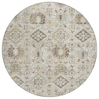 Piper Looms Chantille Global ACN1998 Linen Machine Washable Area Rug Round Main Image