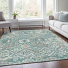 Piper Looms Chantille Global ACN1998 Seafoam Machine Washable Area Rug Lifestyle Image Feature
