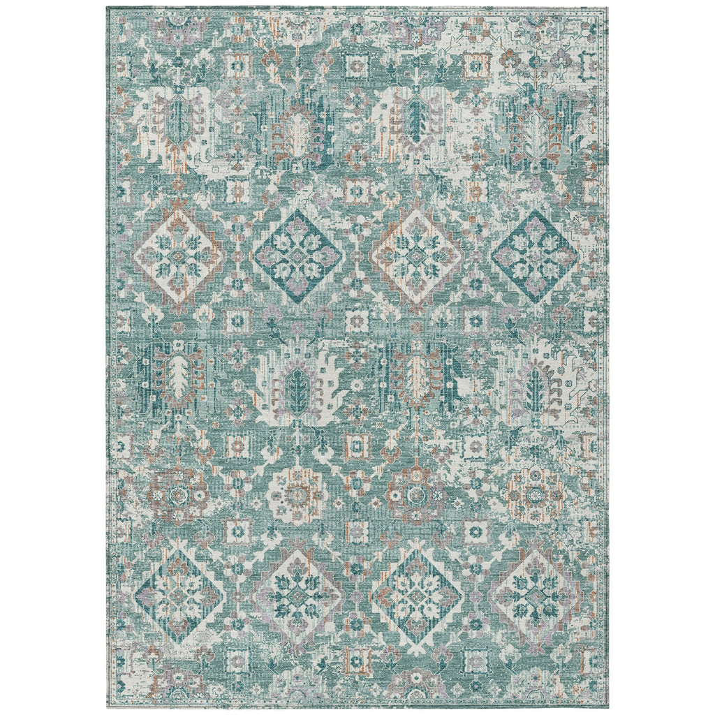 Piper Looms Chantille Global ACN1998 Seafoam Machine Washable Area Rug main image