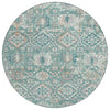 Piper Looms Chantille Global ACN1998 Seafoam Machine Washable Area Rug Round Main Image