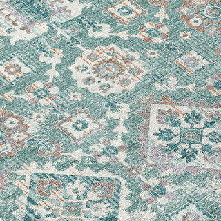Piper Looms Chantille Global ACN1998 Seafoam Machine Washable Area Rug Swatch Image