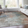 Piper Looms Chantille Abstract ACN1999 Copper Machine Washable Area Rug Lifestyle Image Feature