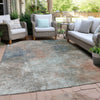 Piper Looms Chantille Abstract ACN1999 Copper Machine Washable Area Rug Outdoor Lifestyle Image Feature