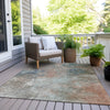 Piper Looms Chantille Abstract ACN1999 Copper Machine Washable Area Rug Outdoor Lifestyle Image Feature