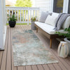 Piper Looms Chantille Abstract ACN1999 Copper Machine Washable Area Rug Runner Outdoor Lifestyle Image Feature