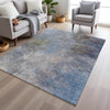 Piper Looms Chantille Abstract ACN1999 Denim Machine Washable Area Rug Lifestyle Image Feature