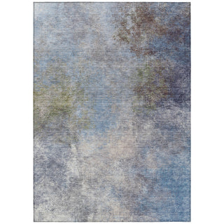 Piper Looms Chantille Abstract ACN1999 Denim Machine Washable Area Rug main image