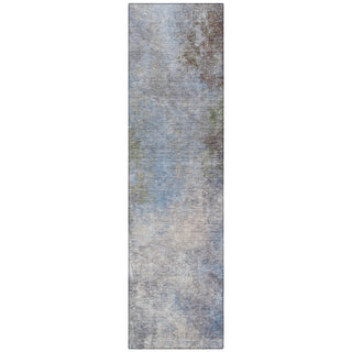 Piper Looms Chantille Abstract ACN1999 Denim Machine Washable Area Rug Runner Main Image