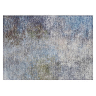 Piper Looms Chantille Abstract ACN1999 Denim Machine Washable Area Rug Scatter Main Image