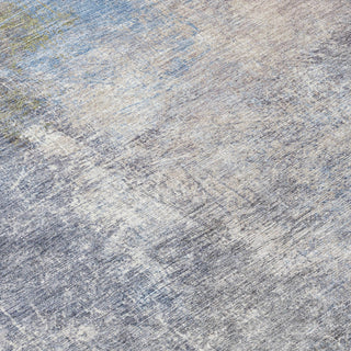 Piper Looms Chantille Abstract ACN1999 Denim Machine Washable Area Rug Swatch Image