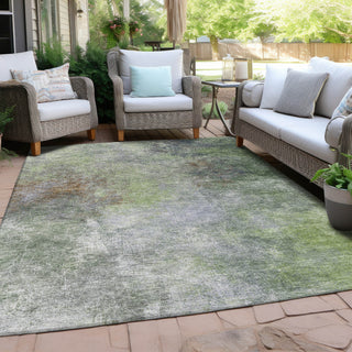 Piper Looms Chantille Abstract ACN1999 Fern Machine Washable Area Rug Outdoor Lifestyle Image Feature