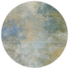 Piper Looms Chantille Abstract ACN1999 Khaki Machine Washable Area Rug Round Main Image