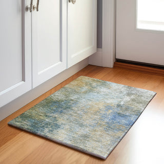Piper Looms Chantille Abstract ACN1999 Khaki Machine Washable Area Rug Scatter Lifestyle Image Feature