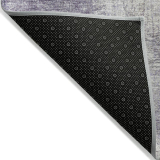 Piper Looms Chantille Abstract ACN1999 Purple Machine Washable Area Rug Backing Image