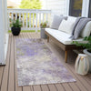 Piper Looms Chantille Abstract ACN1999 Purple Machine Washable Area Rug Runner Outdoor Lifestyle Image Feature