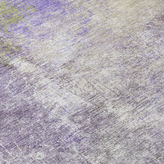 Piper Looms Chantille Abstract ACN1999 Purple Machine Washable Area Rug Swatch Image