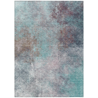 Piper Looms Chantille Abstract ACN1999 Teal Machine Washable Area Rug main image