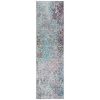 Piper Looms Chantille Abstract ACN1999 Teal Machine Washable Area Rug Runner Main Image