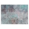 Piper Looms Chantille Abstract ACN1999 Teal Machine Washable Area Rug Scatter Main Image