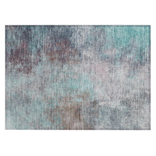Piper Looms Chantille Abstract ACN1999 Teal Machine Washable Area Rug Scatter Main Image