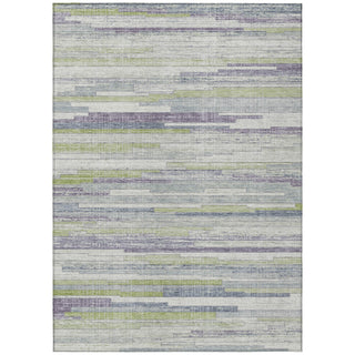 Piper Looms Chantille Stripes ACN2000 Aloe Machine Washable Area Rug main image