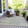 Piper Looms Chantille Stripes ACN2000 Aloe Machine Washable Area Rug Outdoor Lifestyle Image Feature