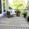 Piper Looms Chantille Stripes ACN2000 Linen Machine Washable Area Rug Outdoor Lifestyle Image Feature