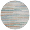 Piper Looms Chantille Stripes ACN2000 Linen Machine Washable Area Rug Round Main Image