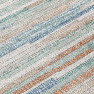 Piper Looms Chantille Stripes ACN2000 Linen Machine Washable Area Rug Swatch Image