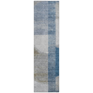 Piper Looms Chantille Geometric ACN2001 Denim Machine Washable Area Rug Runner Main Image