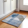 Piper Looms Chantille Geometric ACN2001 Denim Machine Washable Area Rug Scatter Lifestyle Image Feature