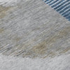 Piper Looms Chantille Geometric ACN2001 Denim Machine Washable Area Rug Swatch Image