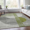 Piper Looms Chantille Geometric ACN2001 Olive Machine Washable Area Rug Lifestyle Image Feature