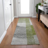 Piper Looms Chantille Geometric ACN2001 Olive Machine Washable Area Rug Runner Lifestyle Image Feature
